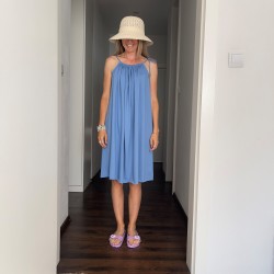 výška modelky 162cm, farba JEANS modra 140